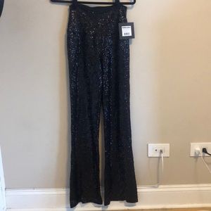 Black Sequin Pants